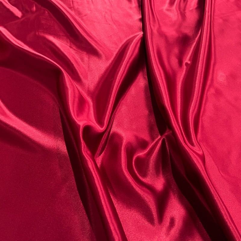 Duchess Satin Fabric Bridal Dark Red2