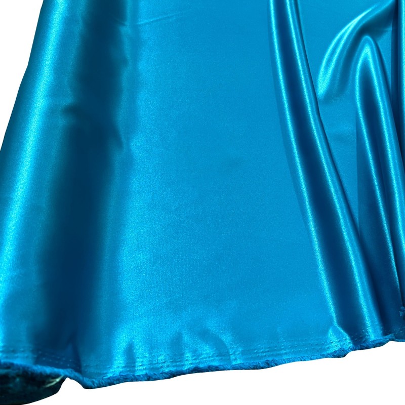 Duchess Satin Fabric Bridal Turquoise1