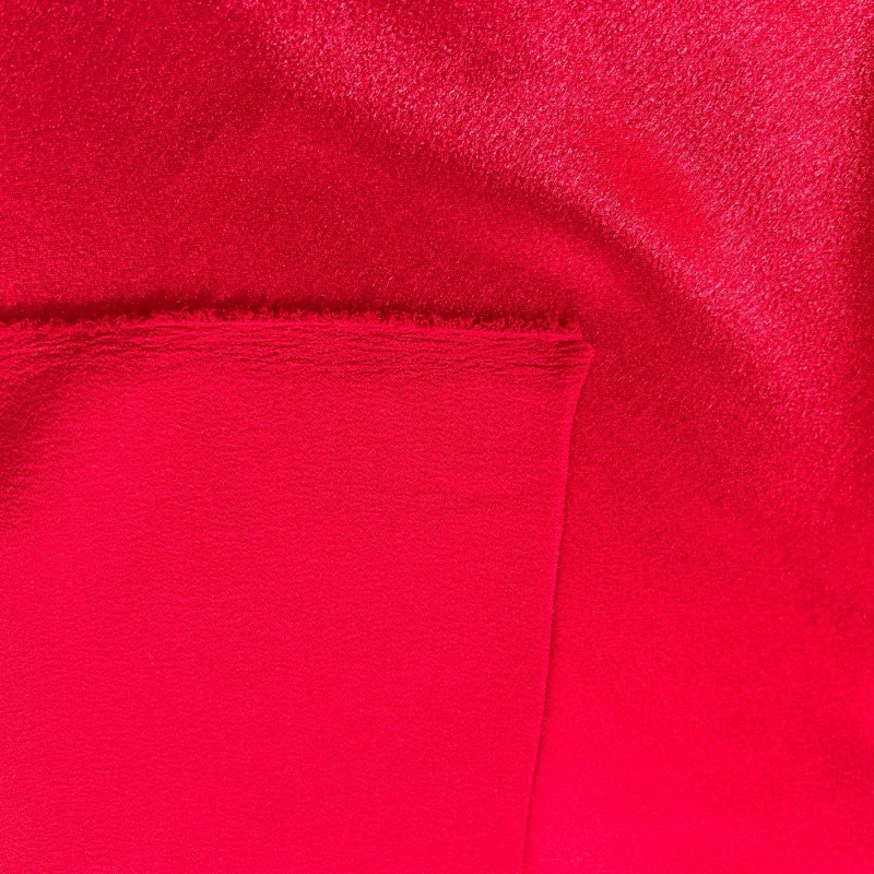 Crepe Backed Satin Dark Red4