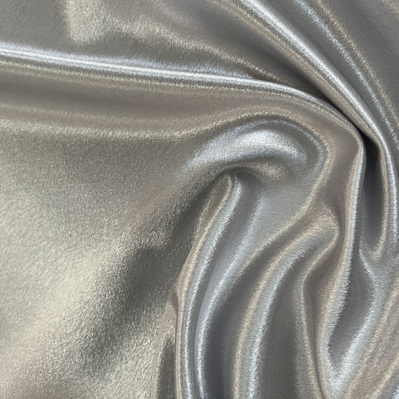 Crepe Backed Satin Silver3