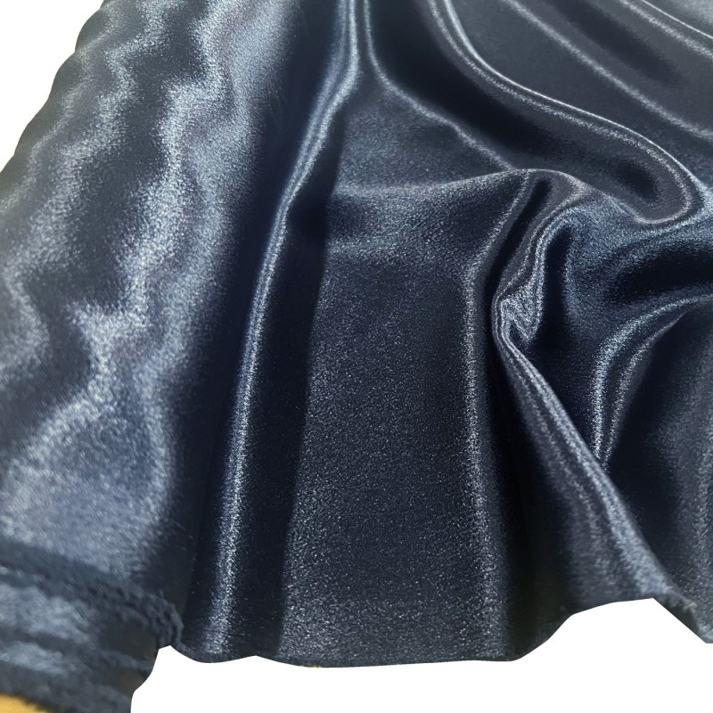 Crepe Backed Satin Dark Navy1