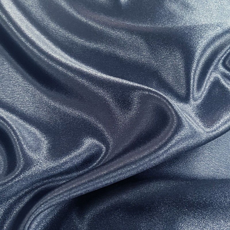 Crepe Backed Satin Dark Navy2