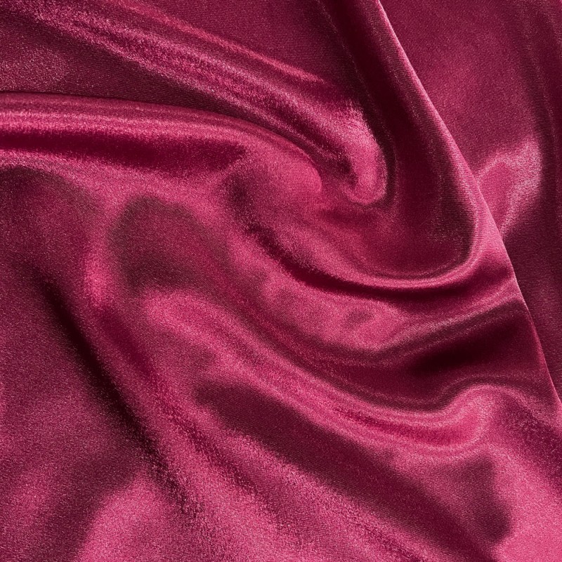 Crepe Satin Fabric Burgundy 2