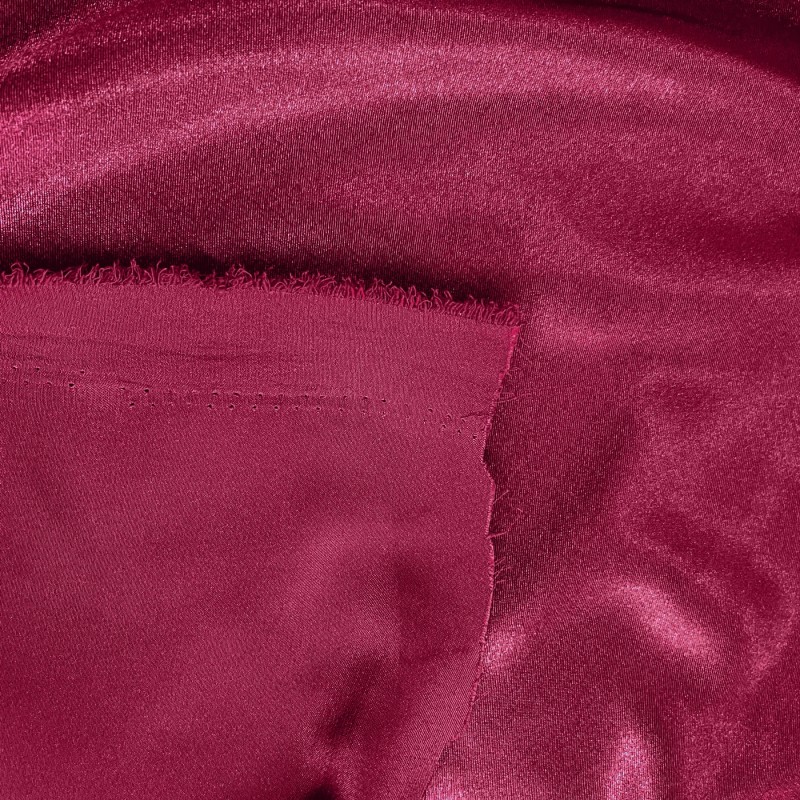 Crepe Satin Fabric Burgundy 4