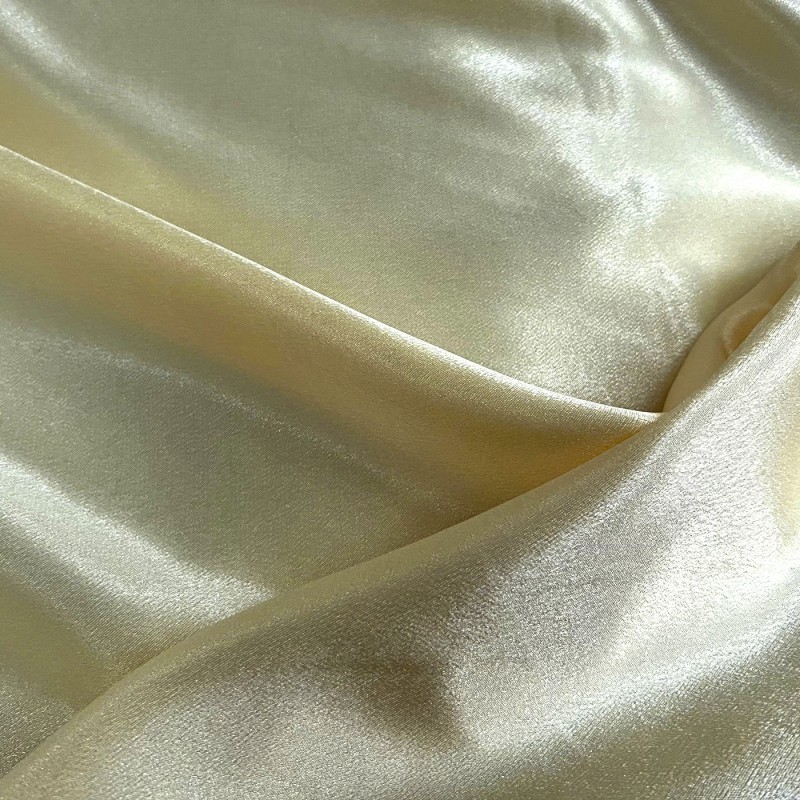 Crepe Satin Fabric Baby Cream2