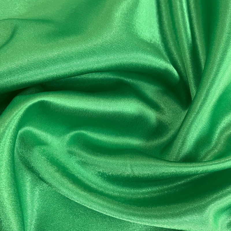 Crepe Satin Fabric Green3