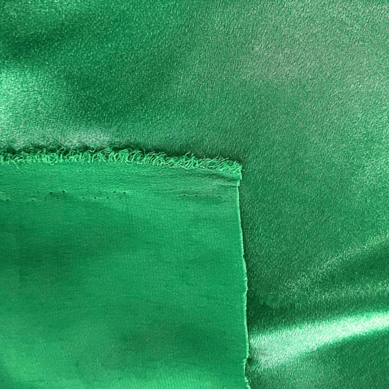 Crepe Satin Fabric Green4