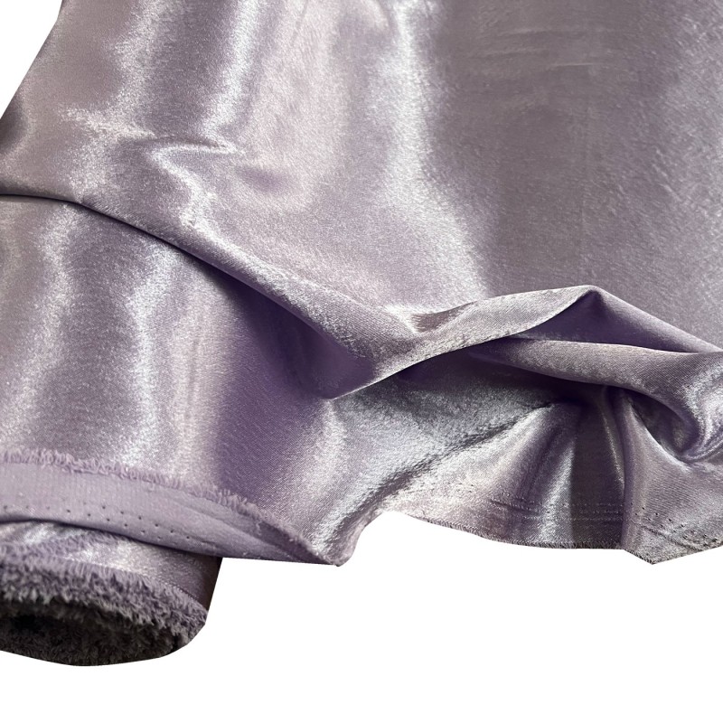 Crepe Satin Fabric Lilac1