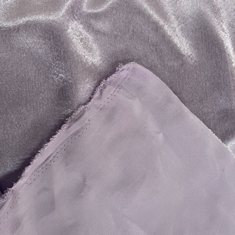 Crepe Satin Fabric Lilac4