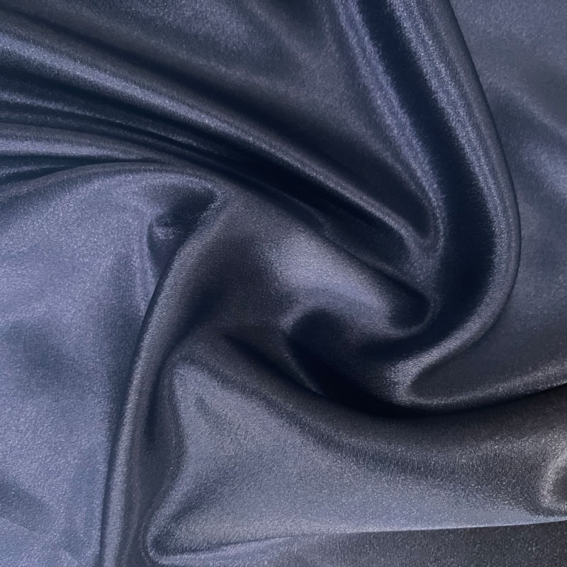 Crepe Satin Fabric Navy3