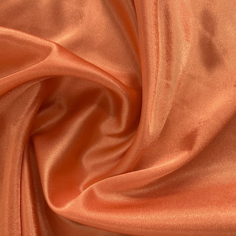 Crepe Satin Fabric Orange3