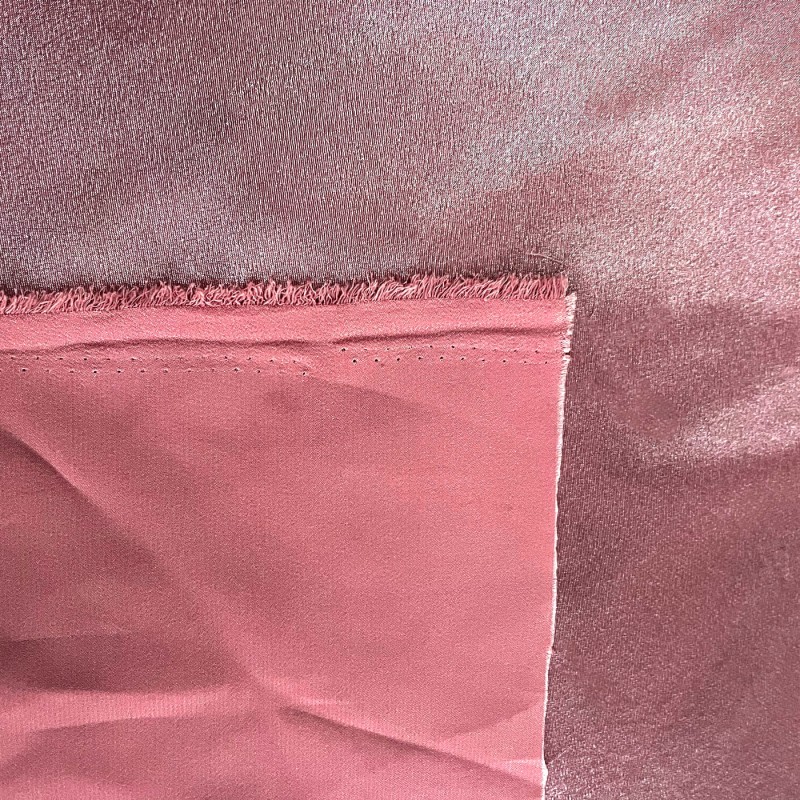 Crepe Satin Fabric Pink3