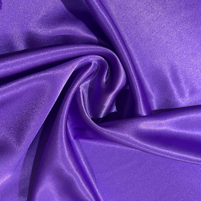 Crepe Satin Fabric Purple3