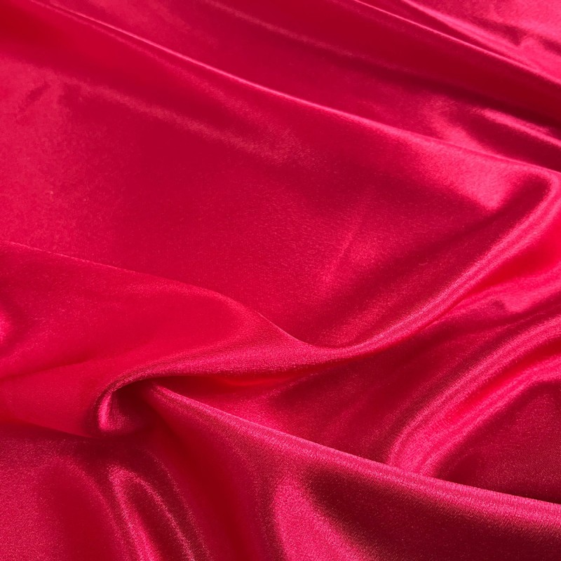 Crepe Satin Fabric Red2