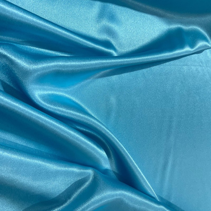 Crepe Satin Fabric Turquoise2