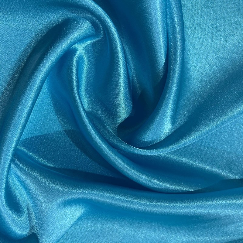 Crepe Satin Fabric Turquoise3