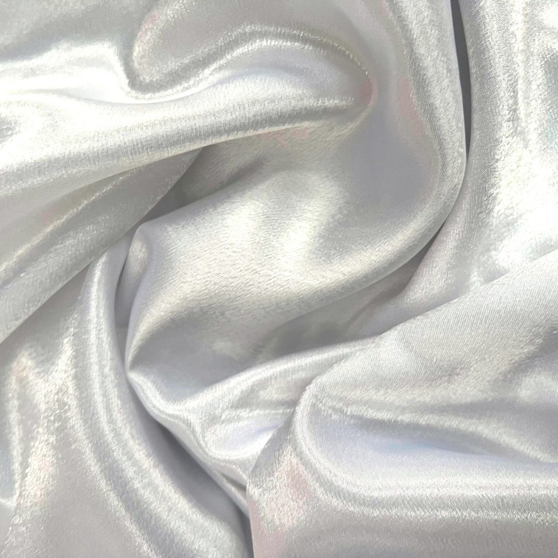 Crepe Satin Fabric White3