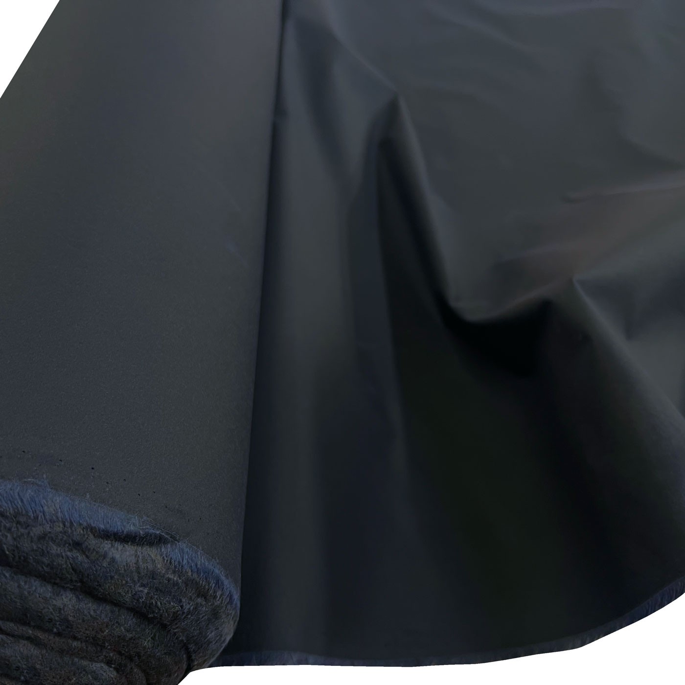 BLACK 17.5oz Waxed Cotton Fabric Canvas Rugged Twill - EU Fabrics