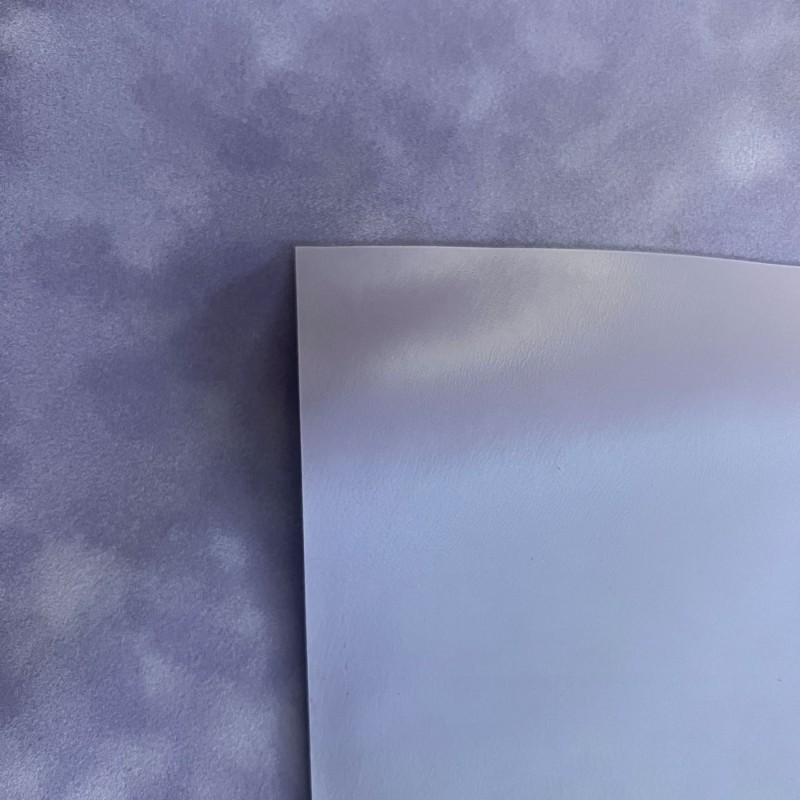 Pvc Backed Faux Suede Fabric to Clear Lilac5