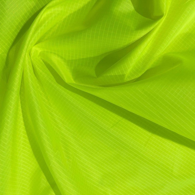 Ripstop Tear Resistant Polyester Fabric Fluorescent Lime3