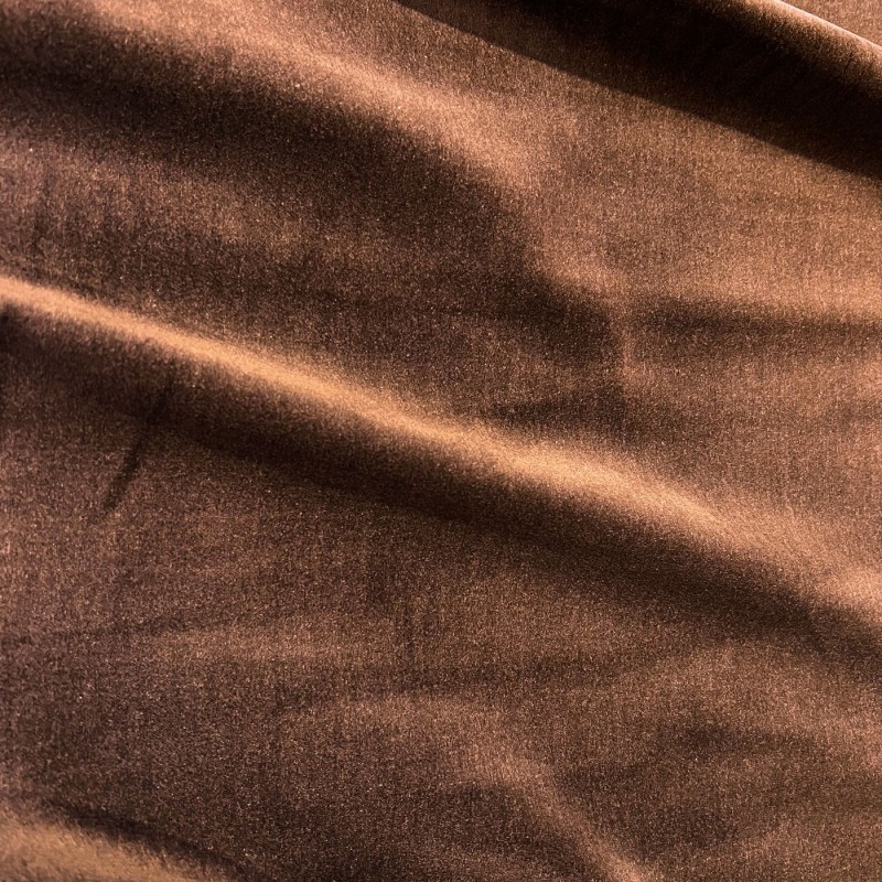 Cotton Velvet Fabric Brown2