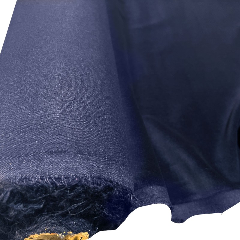 Cotton Velvet Fabric Navy1