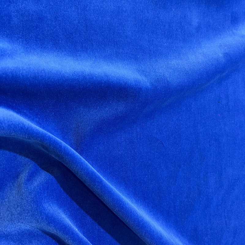 Cotton Velvet Fabric Royal2