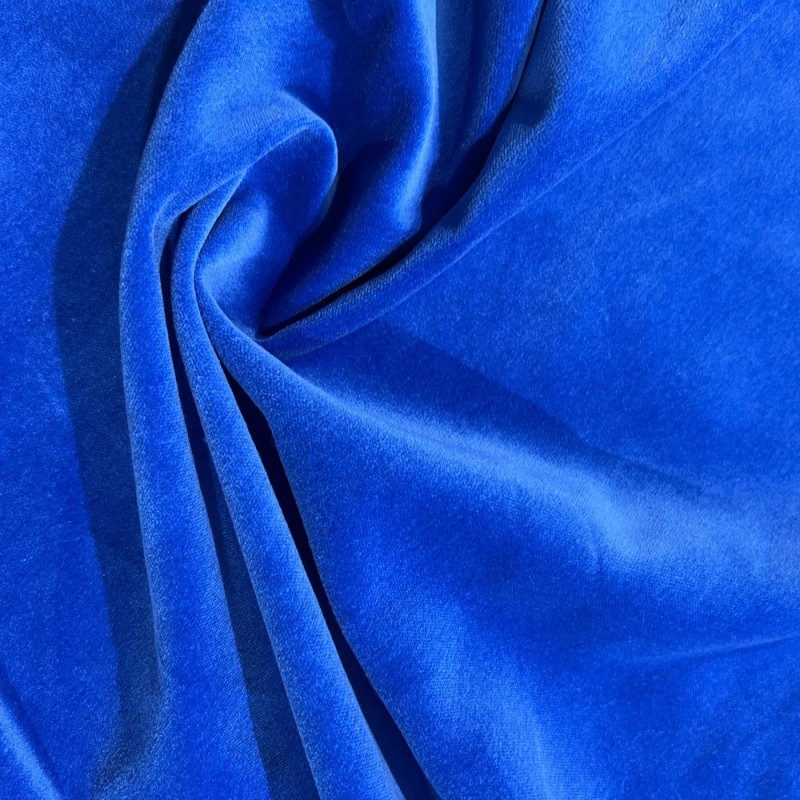 Cotton Velvet Fabric Royal3