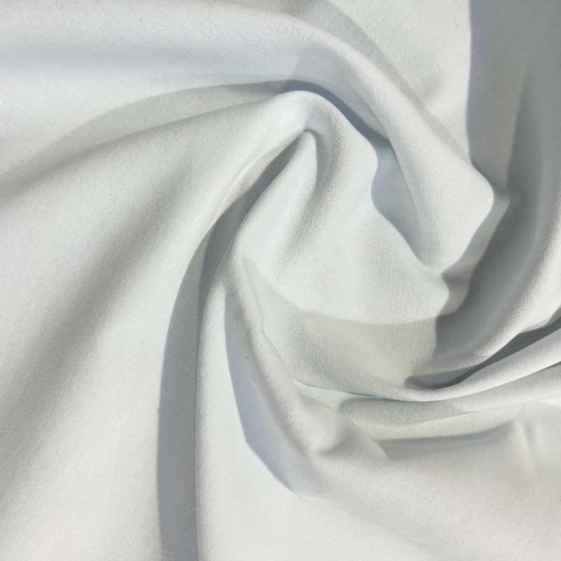 Cotton Velvet Fabric White3