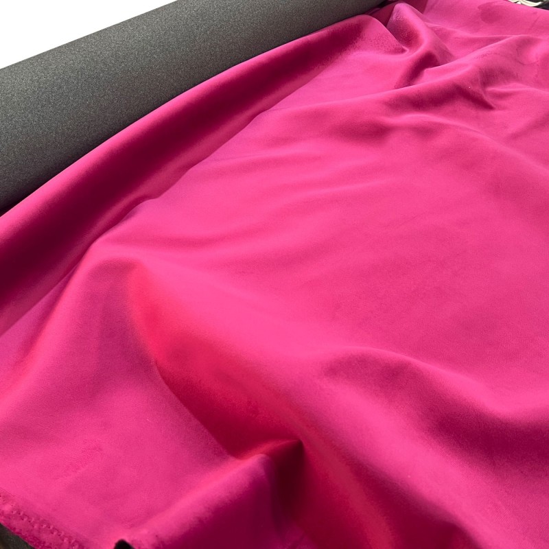 Fire Retardant Upholstery Velvet  Cerise 4