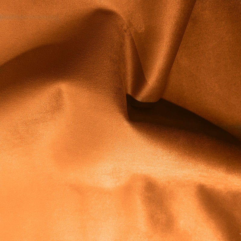 Fire Retardant Upholstery Velvet Burnt Orange2