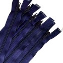  Pack Of 5 Purple Nylon Zips (Open end) 