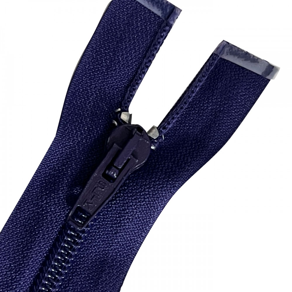 Pack Of 5 Purple Nylon Zips (Open end) - EU Fabrics