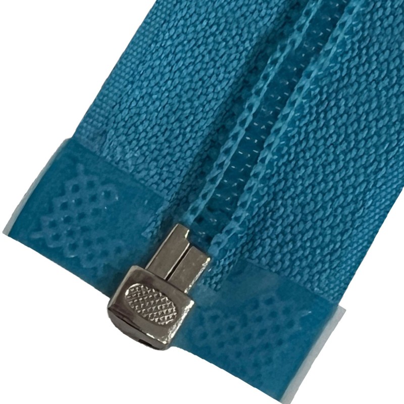 Chocolate Nylon Zips Pack Of 5 (closed end) Teal3