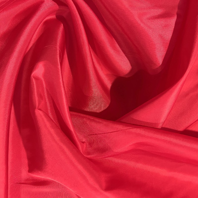 Polyester Lining Fabric Habotai Red3