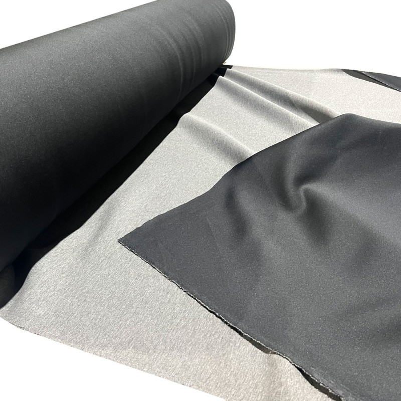 2mm Scuba Fabric Grey/Black 1