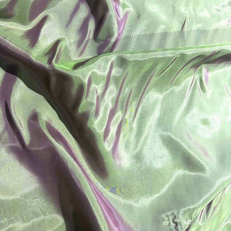 Two Tone Pink Polyester Lining Habotai Green 2