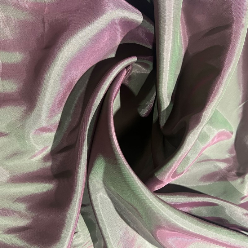 Two Tone Pink Polyester Lining Habotai Green 3