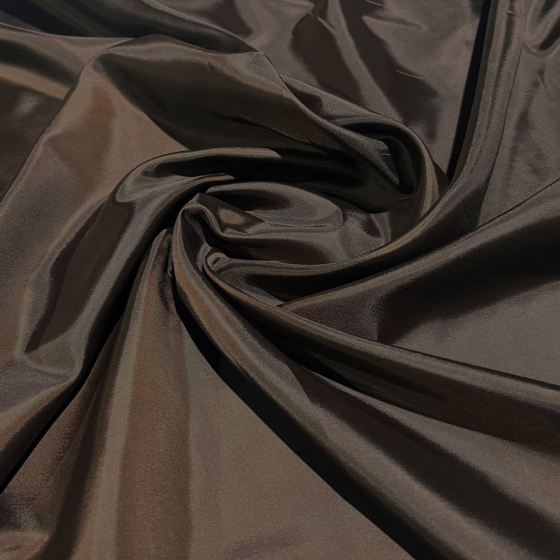 Polyester Lining Fabric Habotai Chocolate Brown2