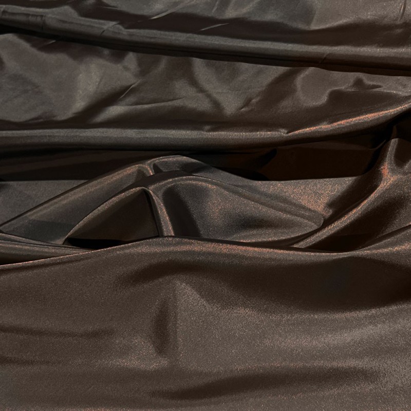 Polyester Lining Fabric Habotai Chocolate Brown3