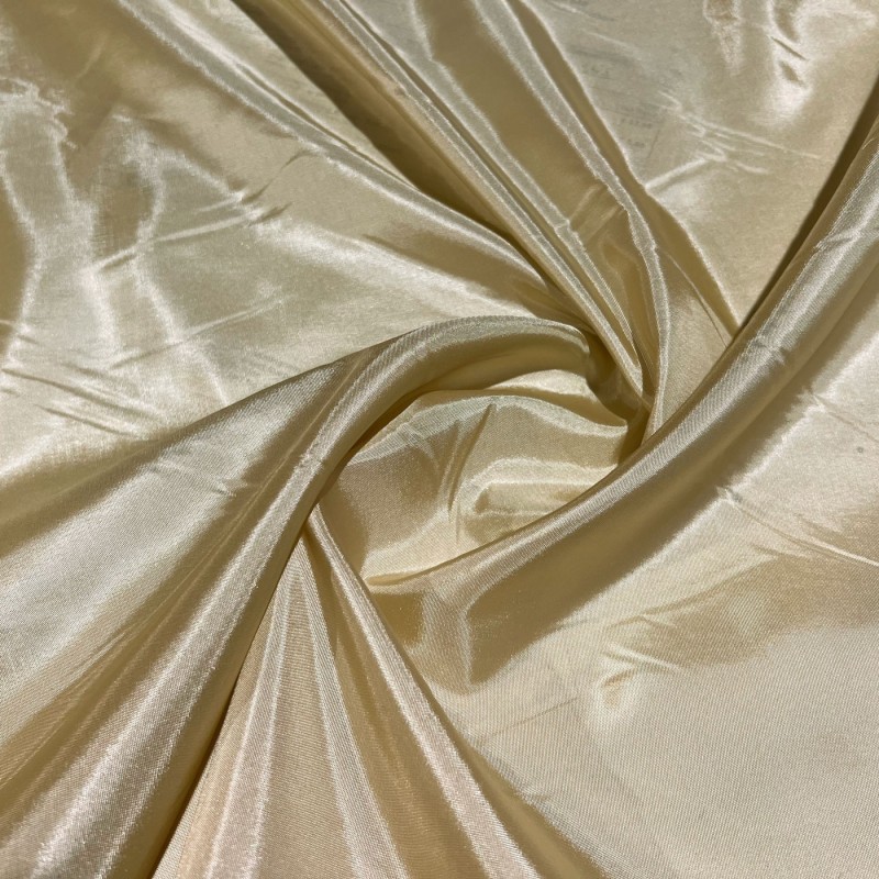 Polyester Lining Fabric Habotai White Gold2