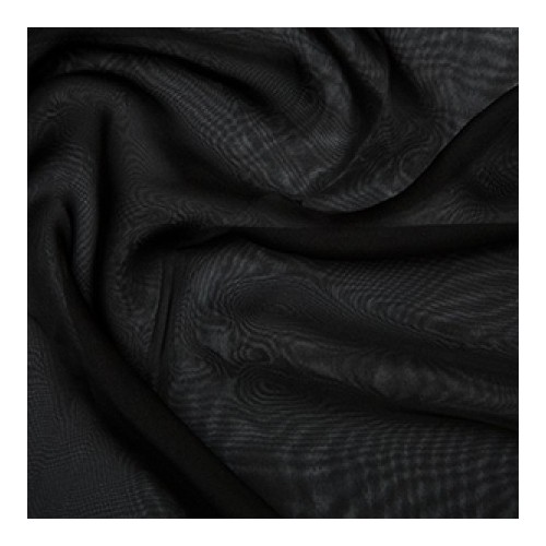 Crepe Chiffon Fabric Black