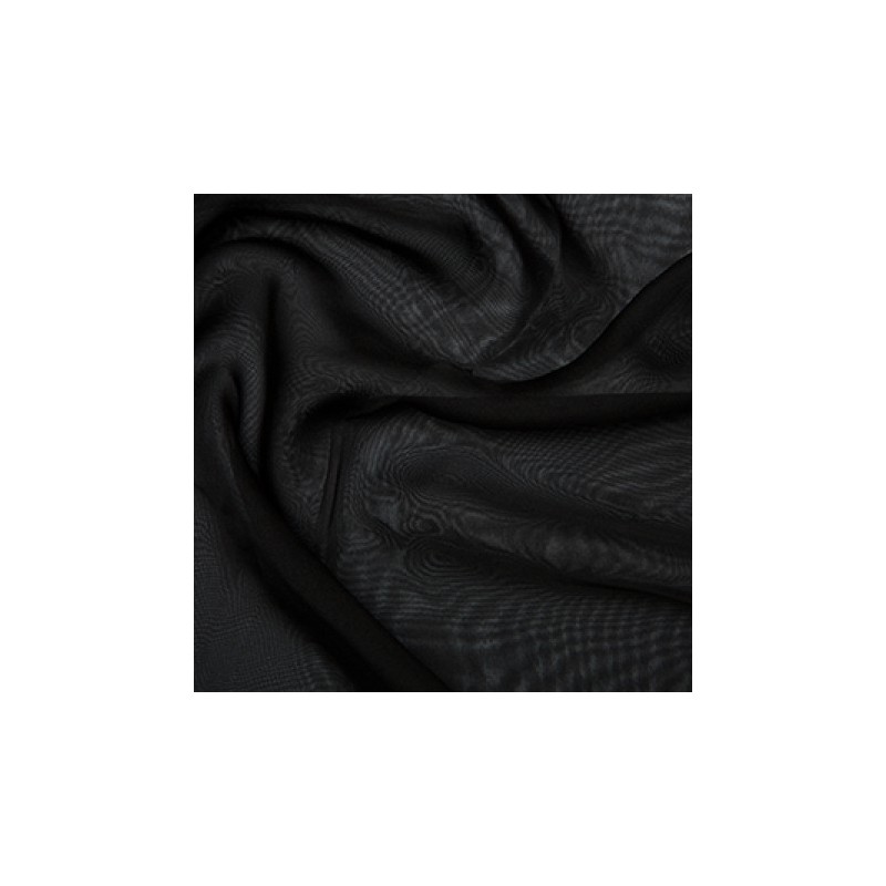 Crepe Chiffon Fabric Black