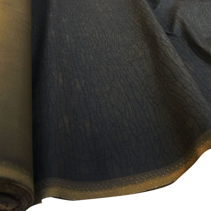 Waxed Cotton Canvas Fabric Clearance Tree Bark 1