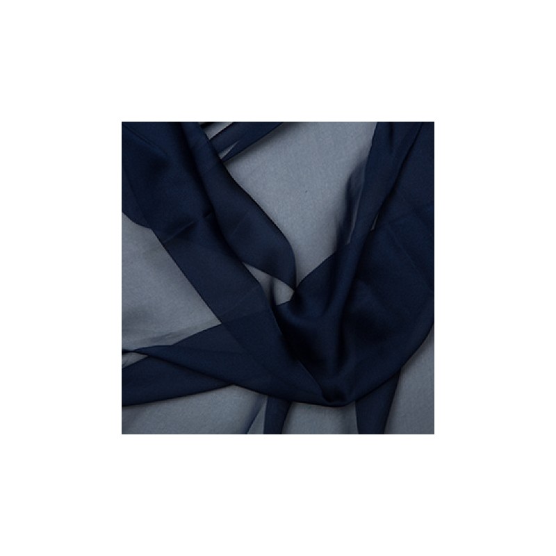 Crepe Chiffon Fabric Navy