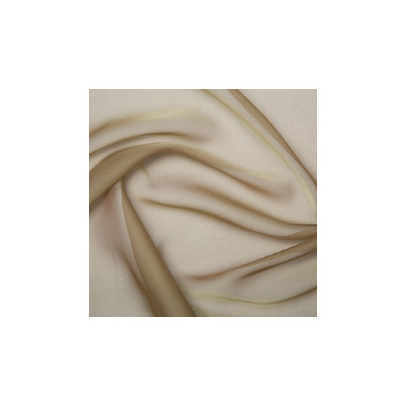 Crepe Chiffon Fabric Taupe