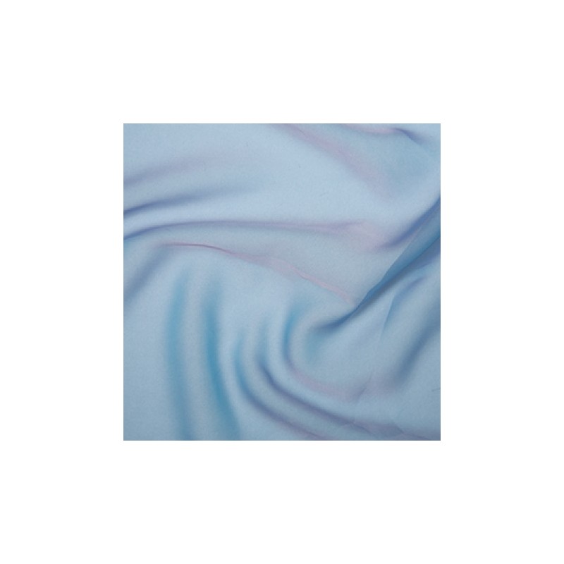 Crepe Chiffon Fabric Sky Blue