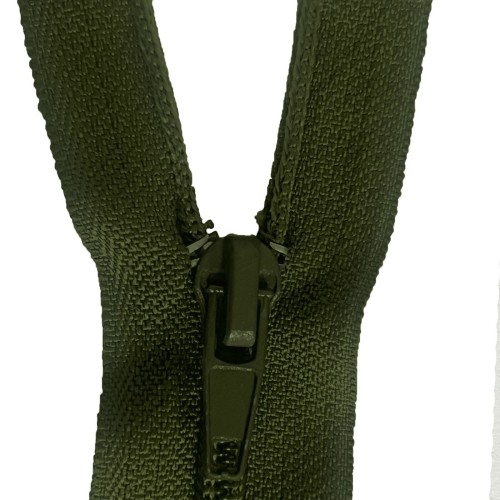 Pack Of 5 Olive Green Nylon Zips 21&quot; / 53.5cm 3