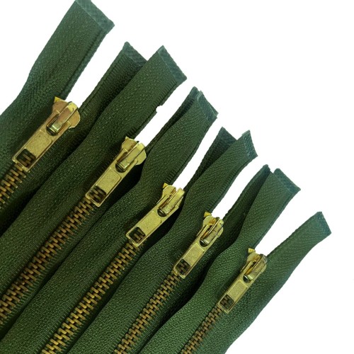 Pack Of 5 Olive Green Brass Look 2