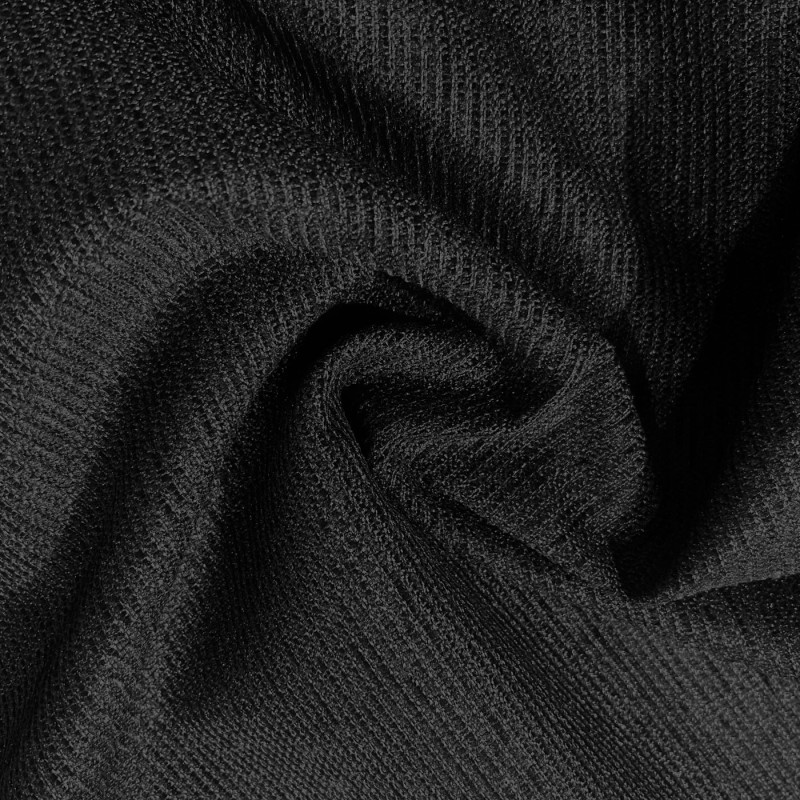 Clearance Polycotton Upholstery  Chenille Weave Black2